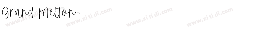 Grand Melton字体转换